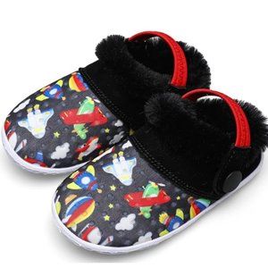 BARERUN Toddler Slippers Boys Cozy Lightweight Slip-On House 11 -11.5